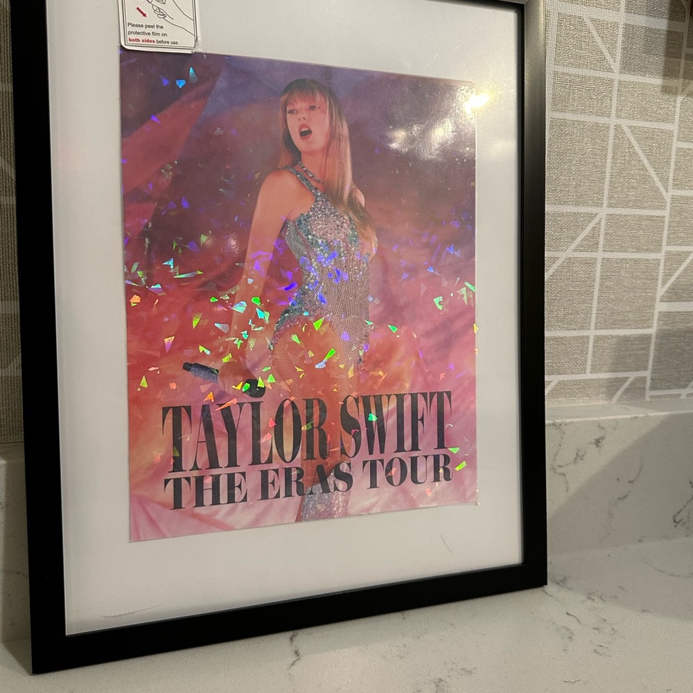 Taylor Swift The Eras Tour Movie Poster Custom Prism Holographic Picture w Frame - Picture 3 of 8